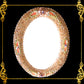 Seashell Mirror Frame | Assorted Shells | Oval Shape