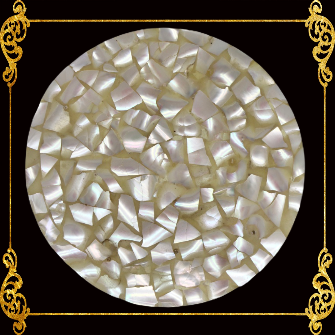 Coaster Made of Capiz Shells Design