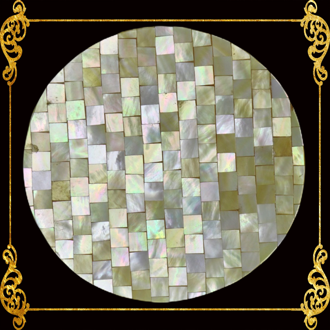Coaster Made of Capiz Shells Design
