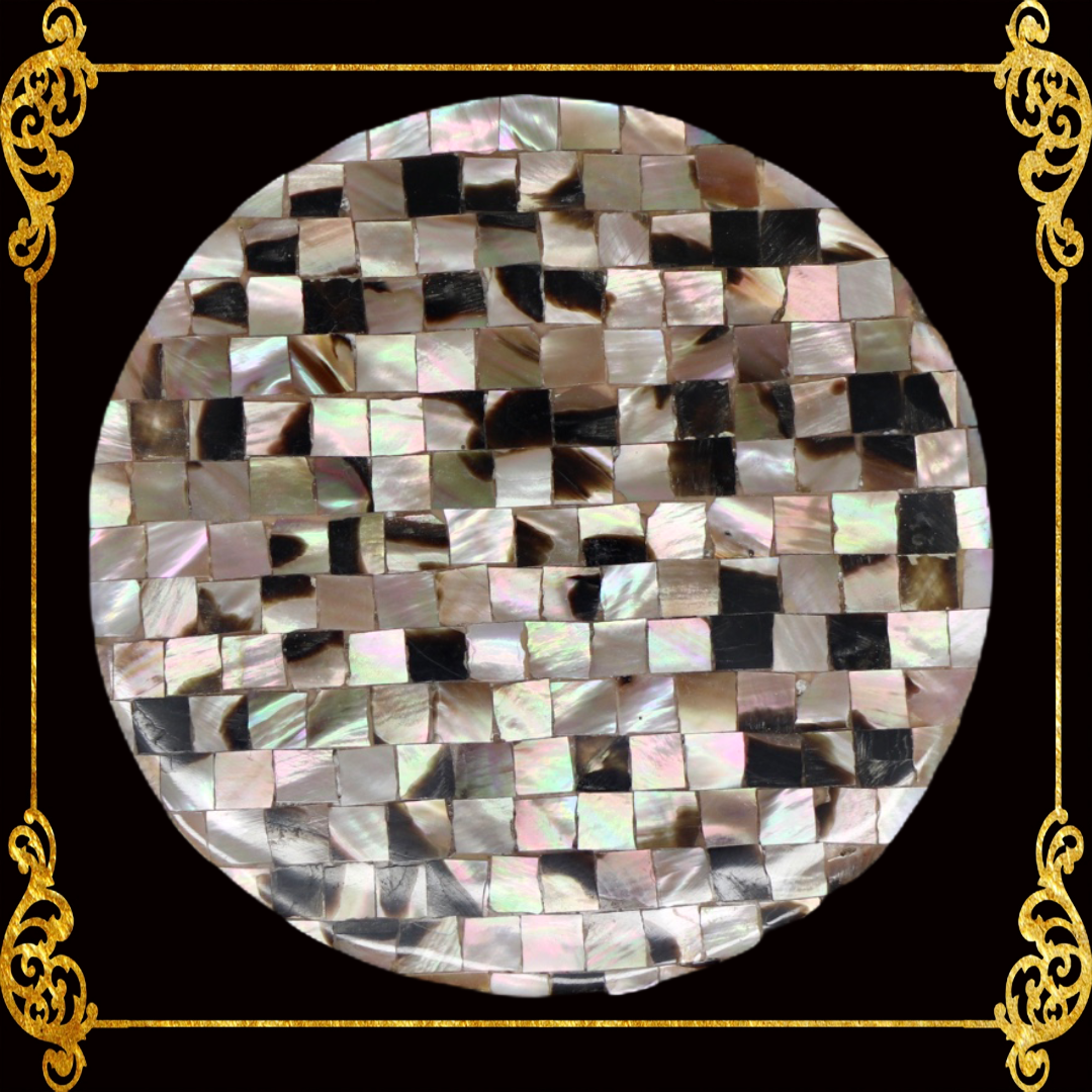 Coaster Made of Capiz Shells Design