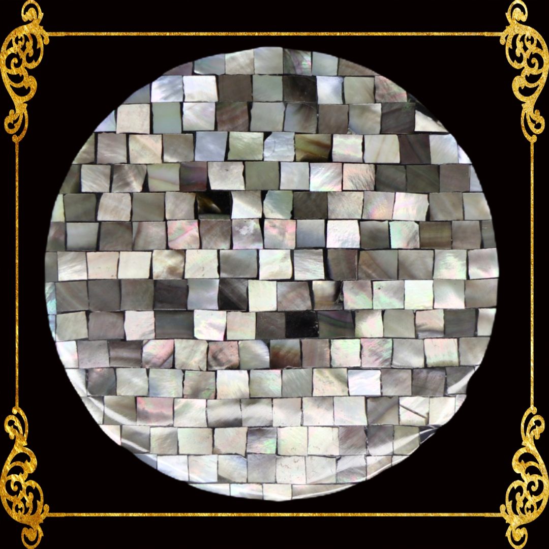 Coaster Made of Capiz Shells Design