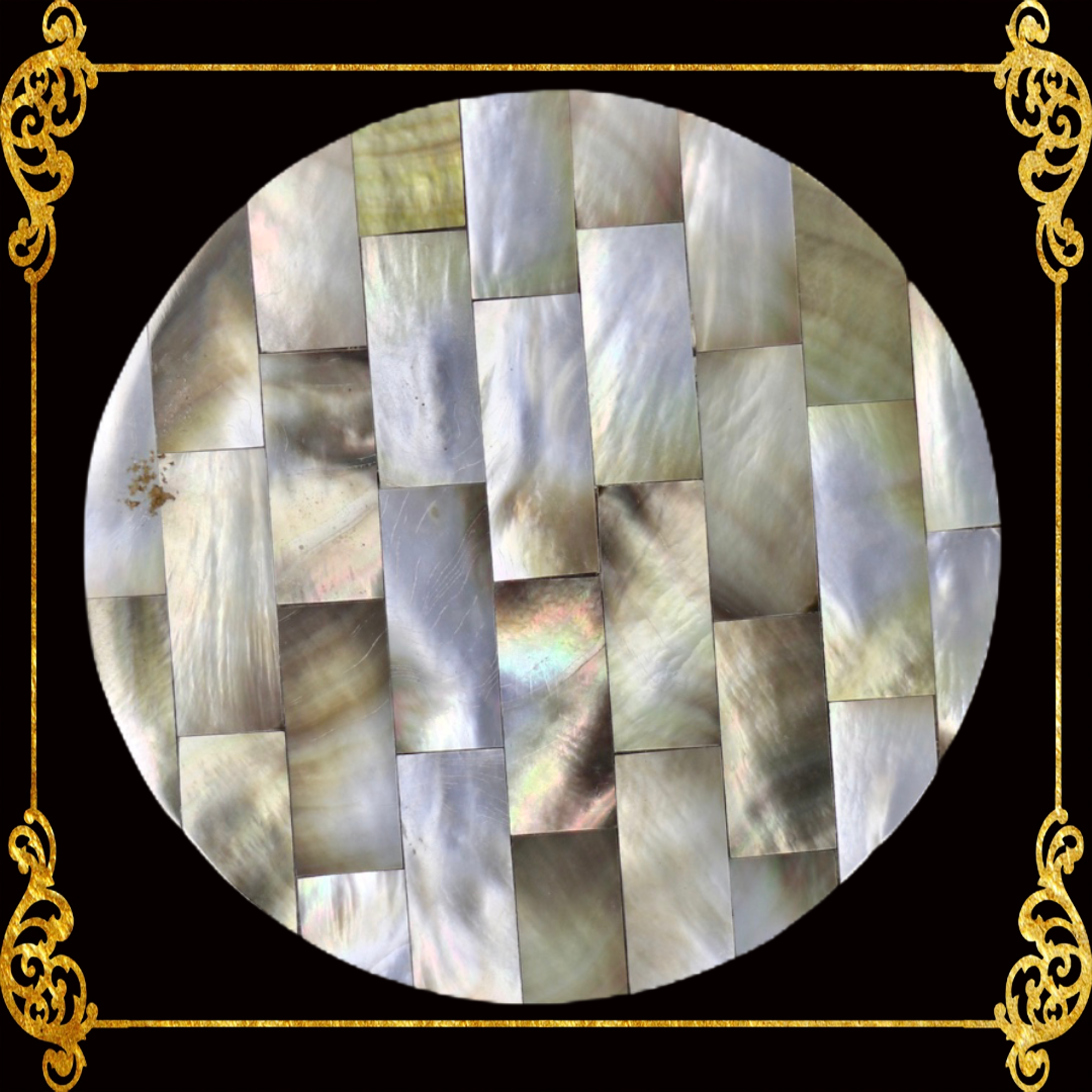 Coaster Made of Capiz Shells Design