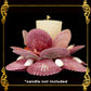 Seashell Candle Holder Made of Scallop Pecten Nobilis | Violet