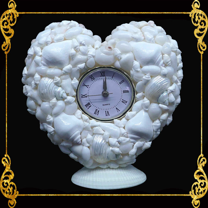 Seashell Table Top Clock
