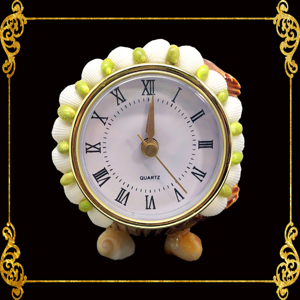 Seashell Table Top Clock | Cockle Giant Shell