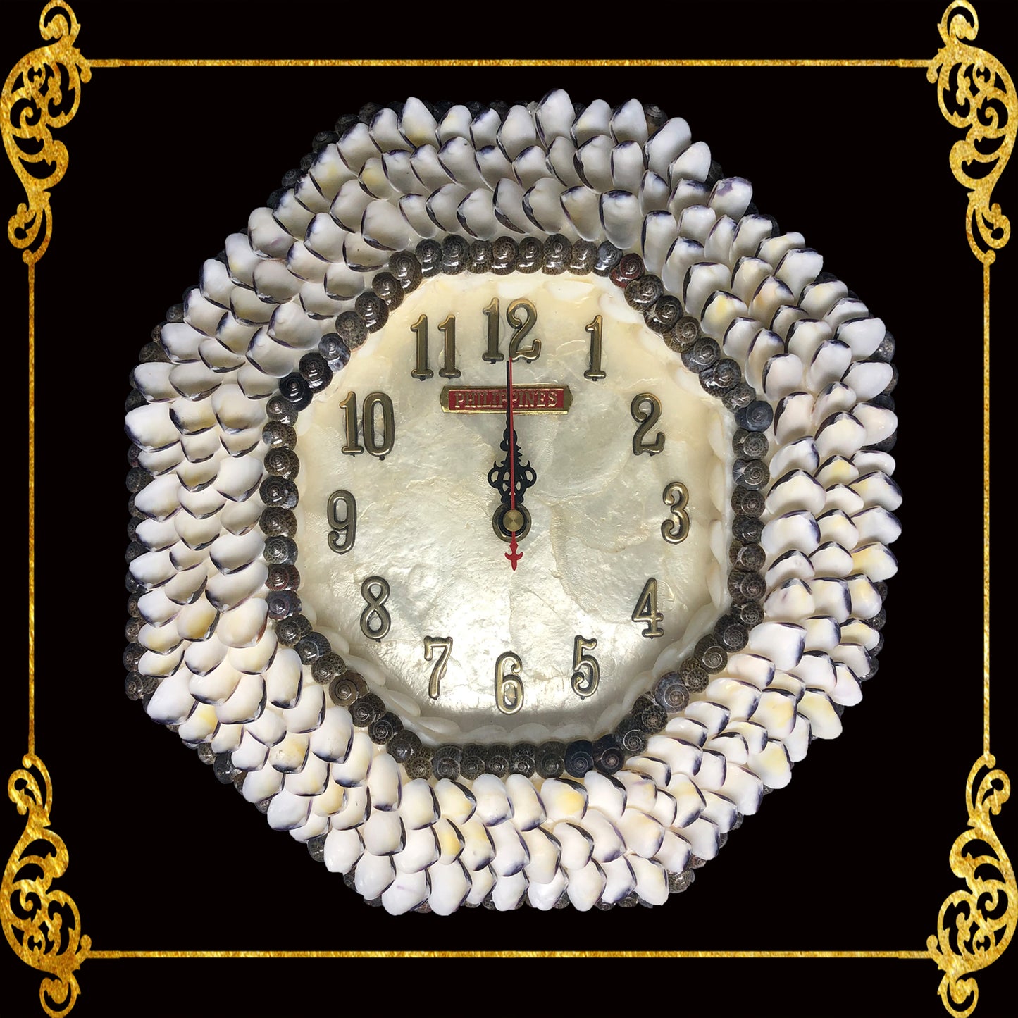 Seashell Wall Clock