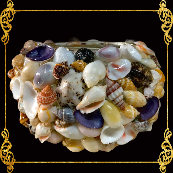 Tealight Glass Holder | Assorted Shells | Small